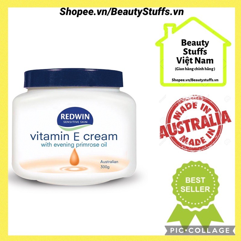 (Date 2023) Kem dưỡng thể Vitamin E Redwin Úc