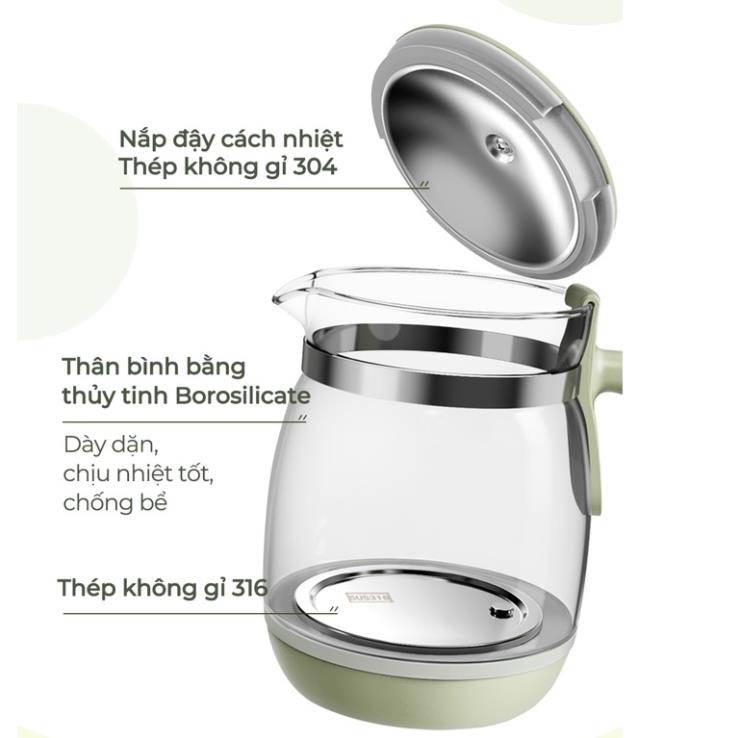 Bình Đun Và Hâm Nước Pha Sữa 1.2L Bear TNQ-D12W7 - Chính Hãng - BH 18 Tháng-Bear Shop Official