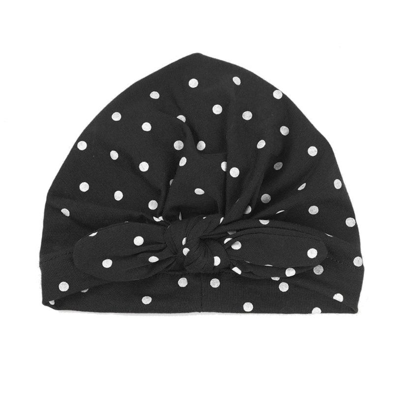 Mũ Turban Thắt Nút Họa Tiết Chấm Bi Ấn Độ Dễ Thương Đa Năng Cho Bé Gái