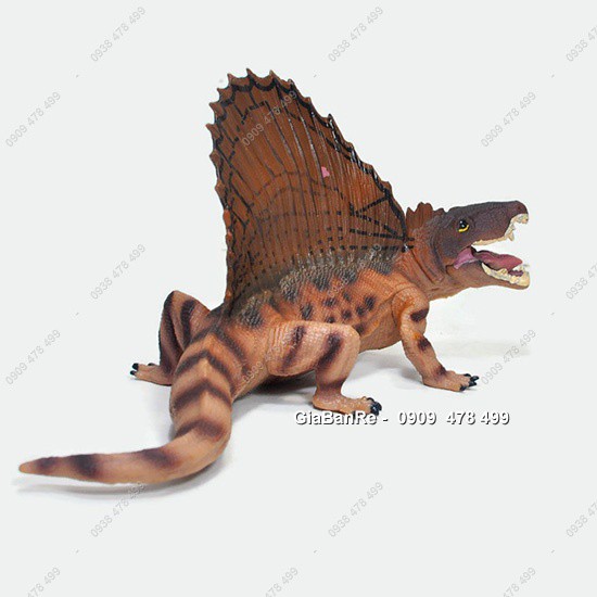 Mô Hình Khủng Long Lưng Cánh Buồm Dimetrodon - Nâu - Dài 15cm - 7744