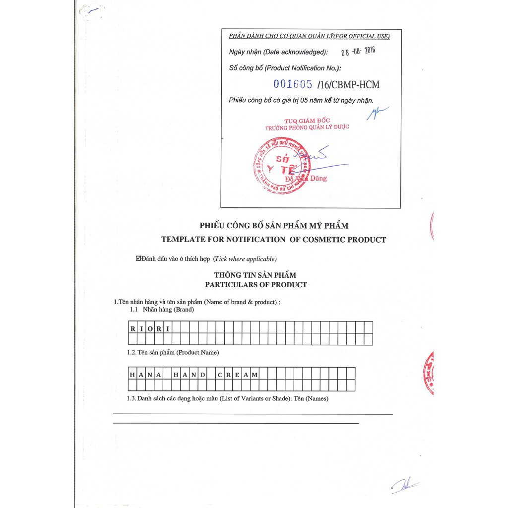 Kem Dưỡng Da Tay ❤ RIORI Hana Hand Cream | BigBuy360 - bigbuy360.vn