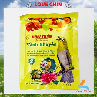 Cám khuyên Thúy Tuấn số 2 cao cấp 100gram, Cám chim khuyên Thúy Tuấn cao cấp LOVECHIM, Thức ăn cho chim giá rẻ