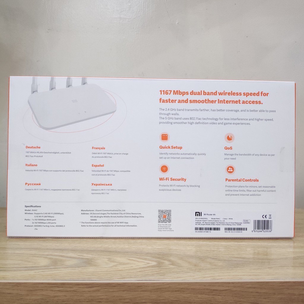 [Mã Hoàn Xu 50k] Bộ Phát Wifi Router Xiaomi 4A|BH 3 tháng