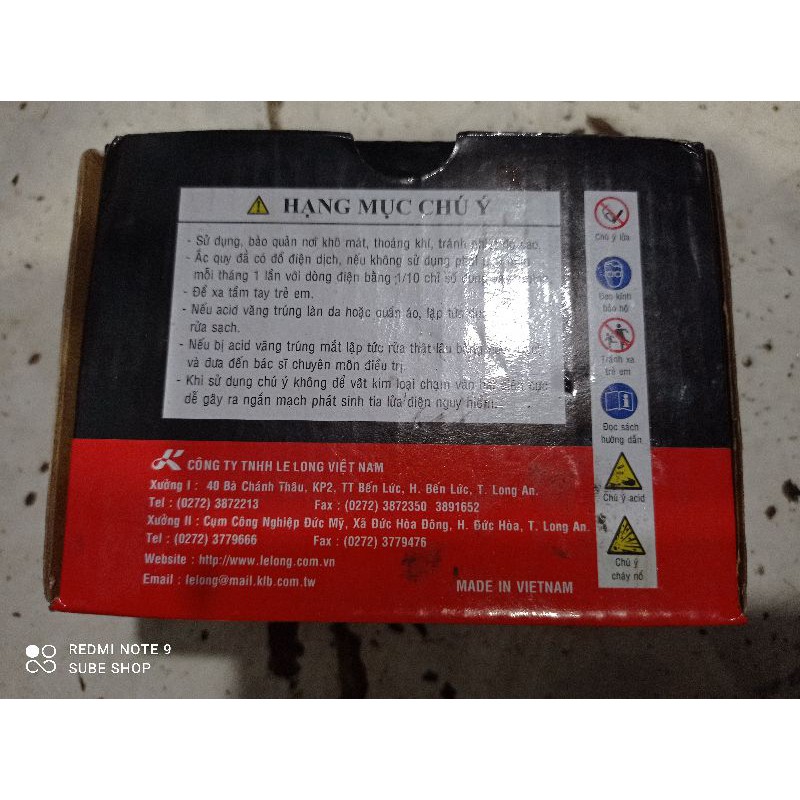 Bình ắc quy R15v3 hiệu Globe