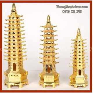 Tháp VĂN XƯƠNG Hợp kim Đồng 7,9,13 tầngbiểu tượng Trí tuệ,Công danh)