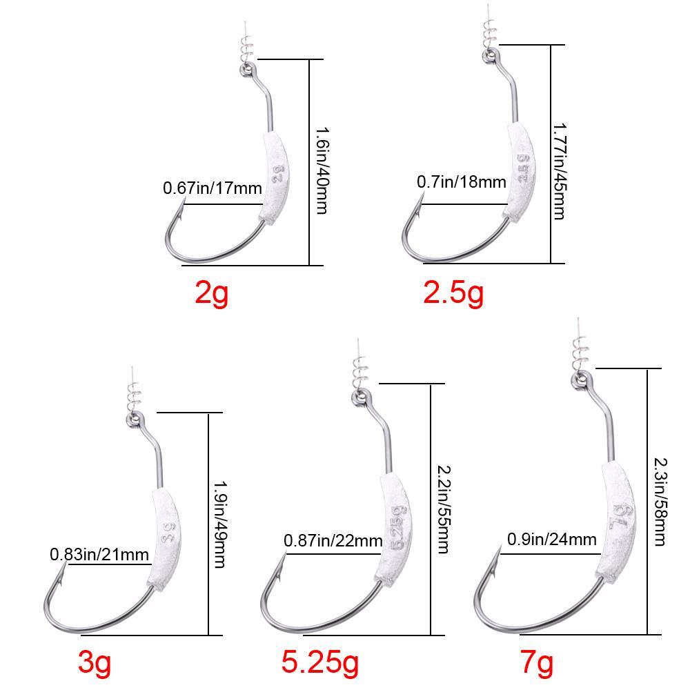 MYRONGVN Móc Câu Cá Sắc Bén Bằng Chì