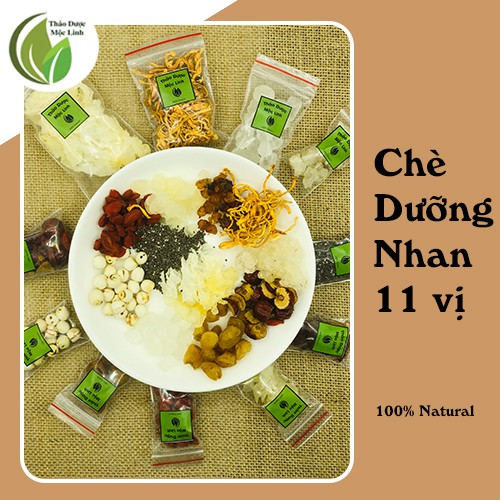 Combo chè dưỡng nhan 11 vị mix sẵn tiện lợi, thanh mát ngày hè chuẩn chất lượng