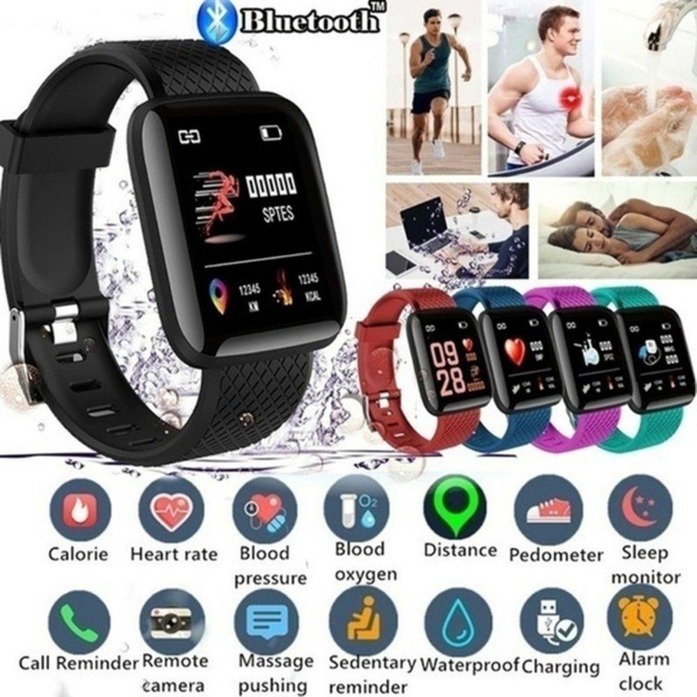 Glenes Đồng Hồ Đeo Tay Thông Minh Đếm Bước Chân Hỗ Trợ Theo Dõi Giấc Ngủ Kết Nối Bluetooth
