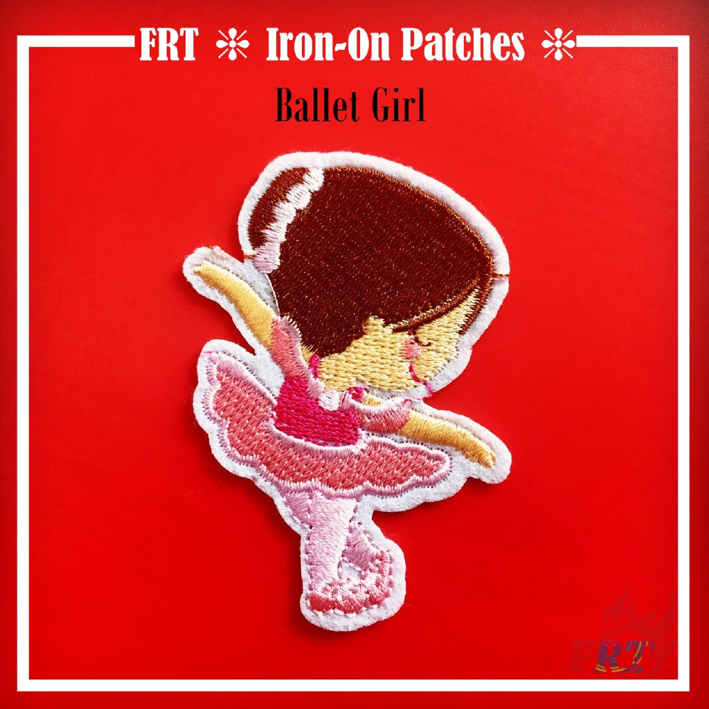 ☸ INS - Ballet Girl Patch ☸ 1Pc Beach Diy Sew on Iron on Badges Patches