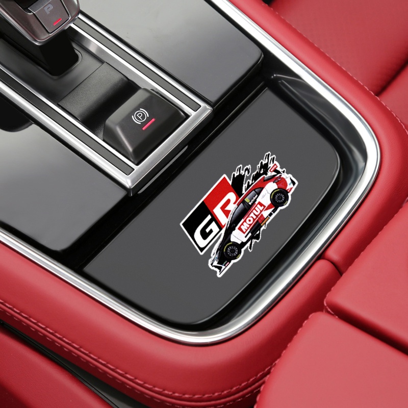 Hình dán GR TOYOTA Phản chiếu Ngoại thất ô tô Nội thất ô tô đề can Kiếng chiếu hậu Tay nắm cửa Kính chắn gió Hình dán Đối với Gazoo Racing