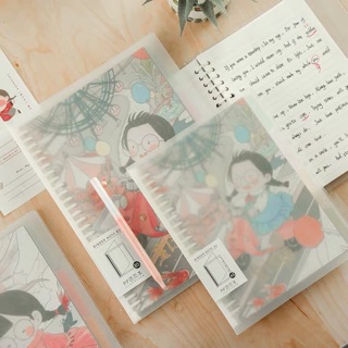 Binder bìa còng thay lõi refill giấy khổ A5 cực rẻ sổ phân trang