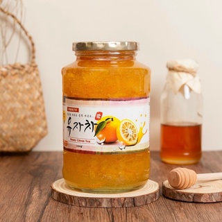 🍋 🐝🍯🍋 mật ong chanh đào hàn quốc lọ 1kg ! 한국 복숭아 레몬 꿀