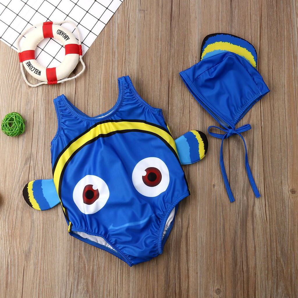 Bộ đồ bơi bikini thiết kế cá nemo dễ thương đáng yêu dành cho bé | BigBuy360 - bigbuy360.vn