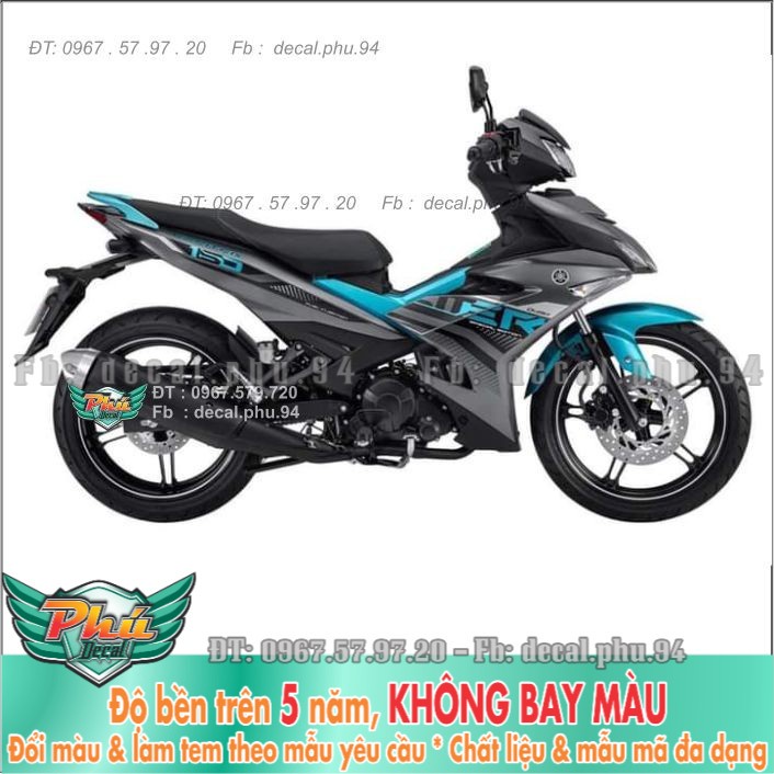 Tem rời Excter Xám xanh 150 Mẫu mới 2021 (B) -1