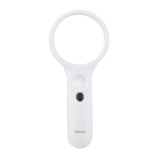 Kính lúp có đèn Led Deli 9099. - Văn phòng phẩm Thu Thảo