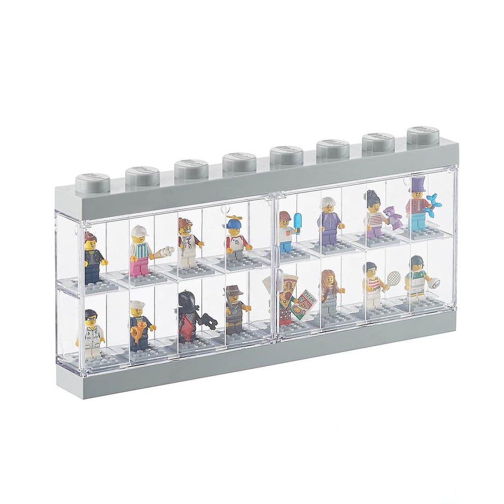 Hộp trưng bày LEGO Large Minifigure Display Case (màu Grey)