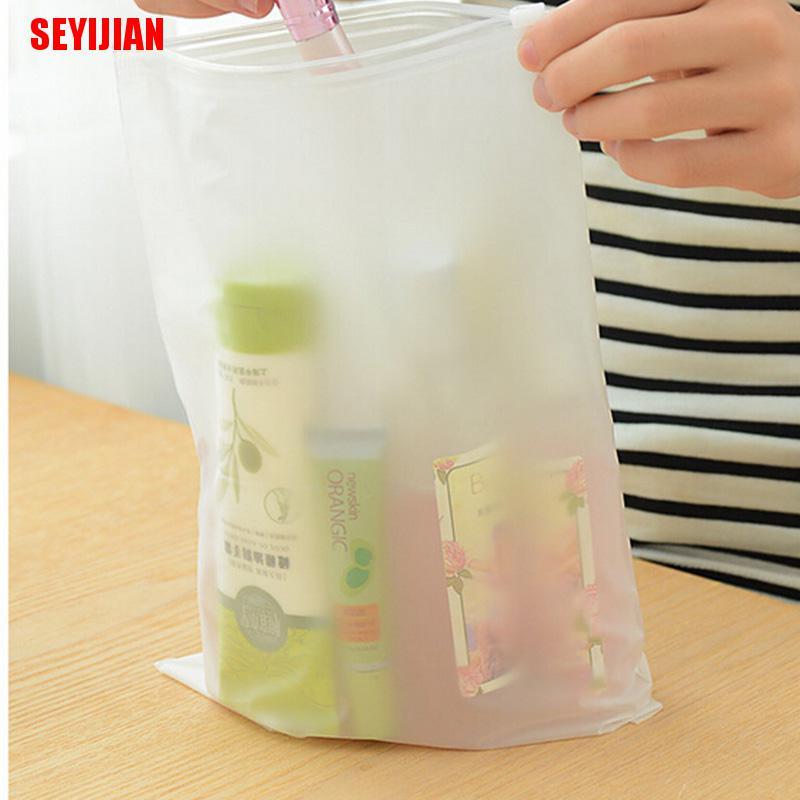 Bộ 3 Túi Đựng Đồ Lót / Vớ Có Khóa Kéo Chống Thấm Nước Tiện Dụng Mang Đi Du Lịch