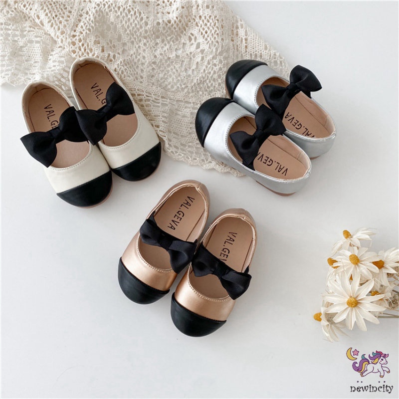 Giày da đế mềm phong cách Hàn Quốc cho bé gái