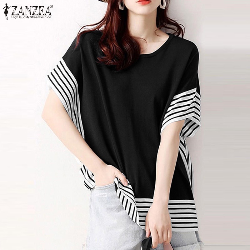 Áo Zanzea tay dài kẻ sọc thời trang Hàn Quốc cho nữ