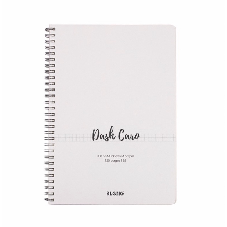 KLONG - Vở lò xo kép Caro 120 trang - size B5 100/76; MS: 852 - 584 - 585 🐻💕 cho học sinh, nv văn phòng, bujo, quà tặng🌸