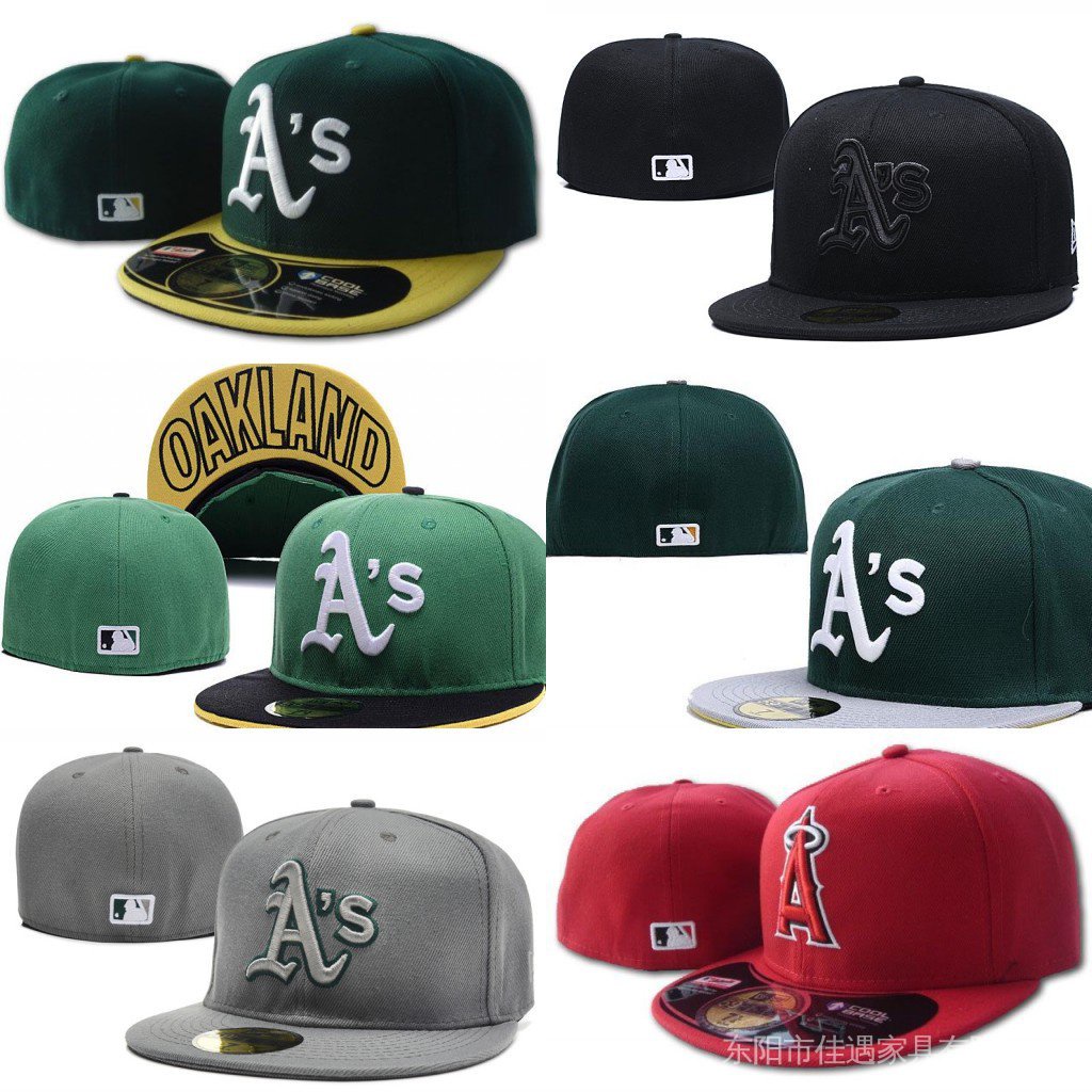 SHkx 0akland Athletics A's Snapback Men Women fashion Close Full Fitted Cap Hip Hop Hat Topi