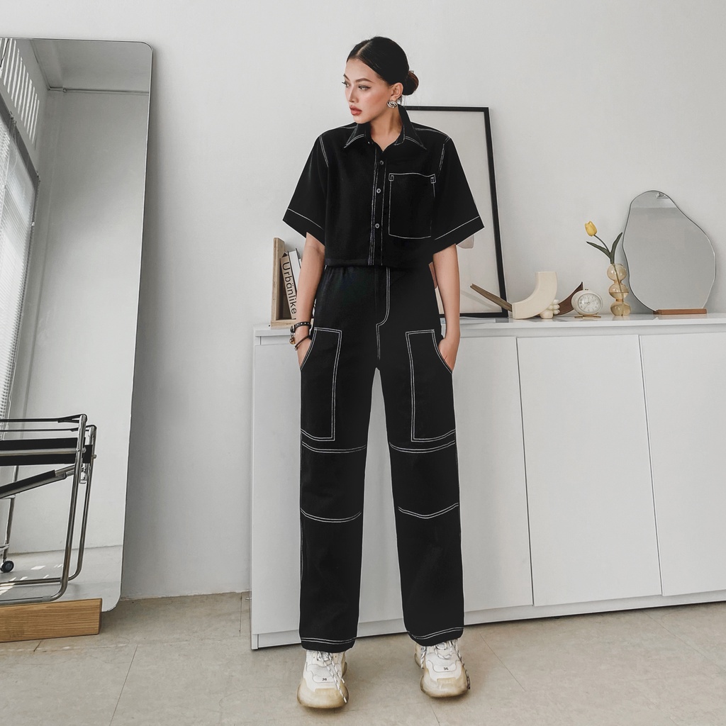 Áo sơ mi Croptop viền_ASCV_CT20 erot clothing