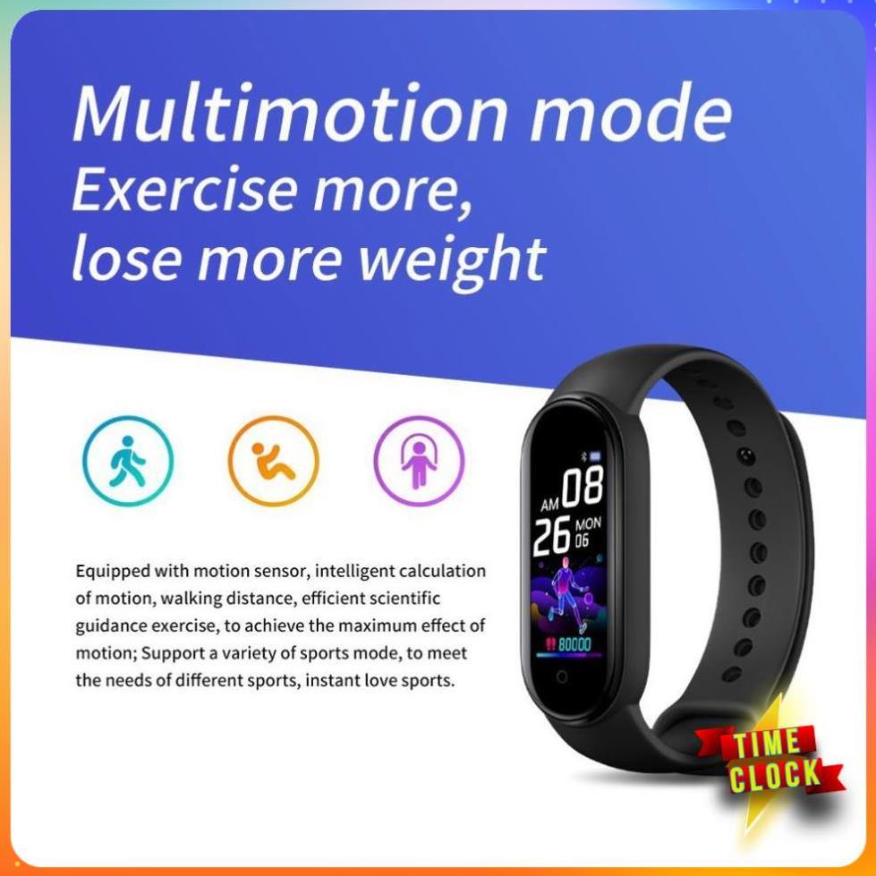 Vòng đeo tay thông minh SKMEI M4 hỗ trợ theo dõi sức khỏe - Chính hãng bảo hành 12 tháng.