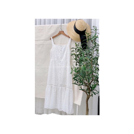 Đầm trắng maxi Ceci Cela