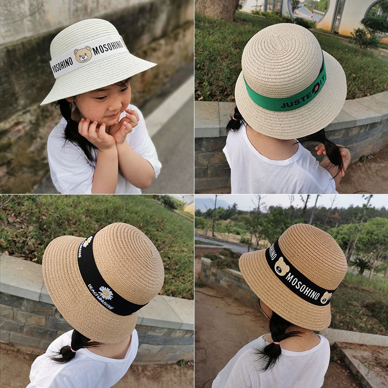 Mũ Cói Che Nắng Chất Lượng Cao Thời Trang Mùa Hè Cho Bé