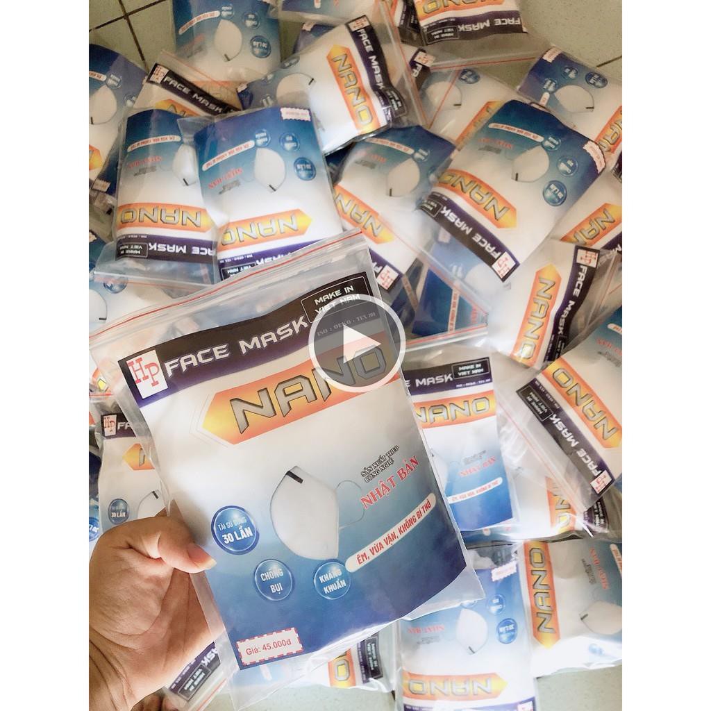 500 Khẩu Trang Vải Kháng Khuẩn 💥FREESHIP 199k💥Khẩu trang vải Nano Mask 3 Lớp 🍓GIAO HÀNG FREE SHIP 99k🍓