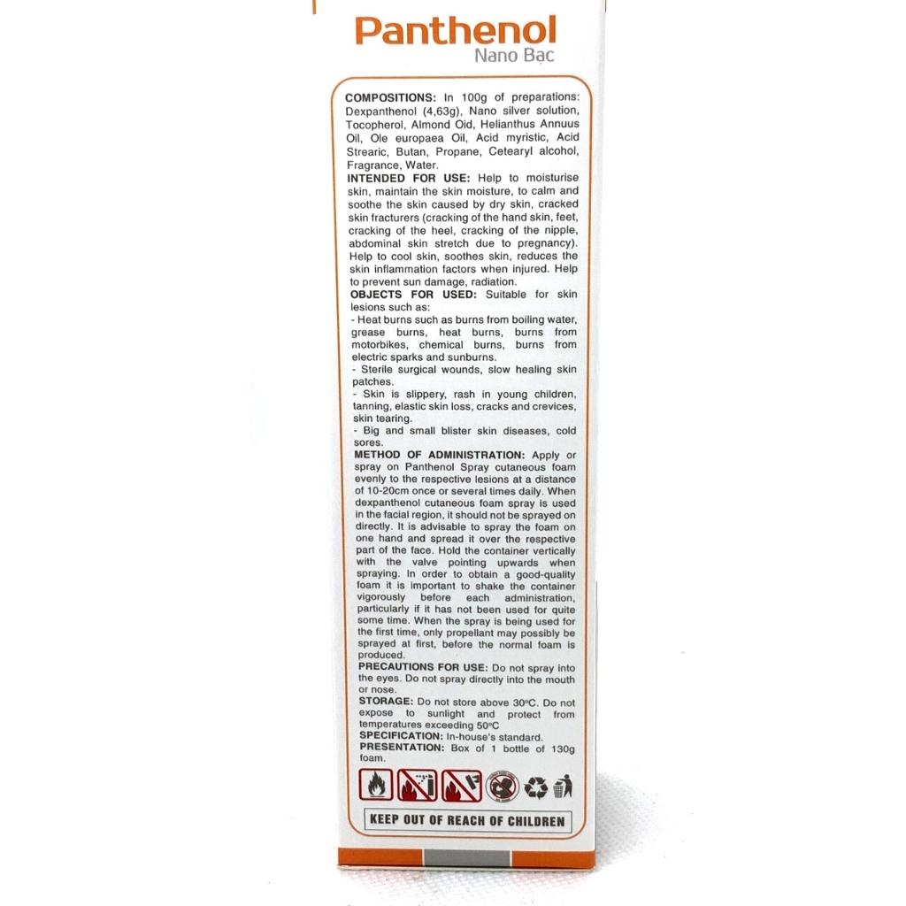 Penthenol Spray Xịt Vết Bỏng Và Các Vết Thương Ngoài Da - Mau lành vết thương và liền sẹo -130g Date 2024