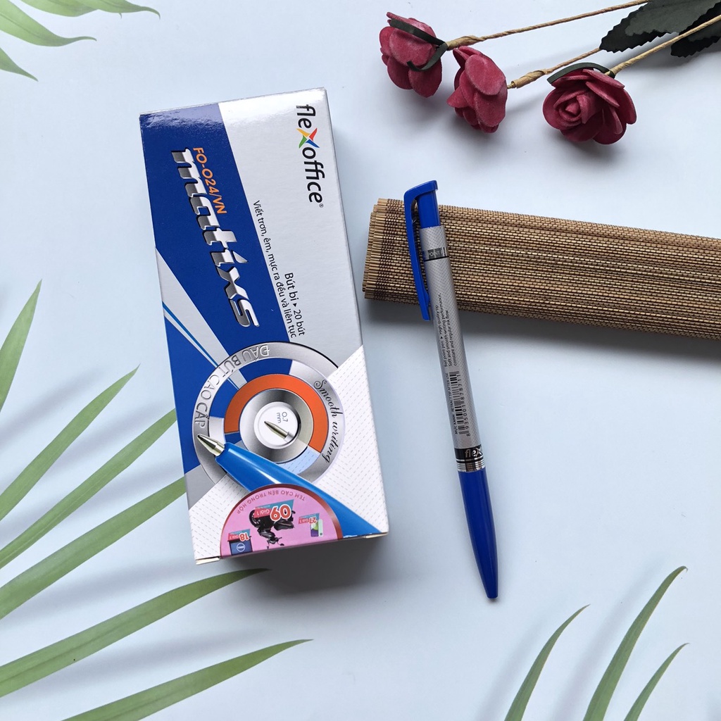 Bút Bi Thiên Long Flexoffice FO024, 0.7mm - nét viết êm trơn - chính hãng - vpp Quế Anh