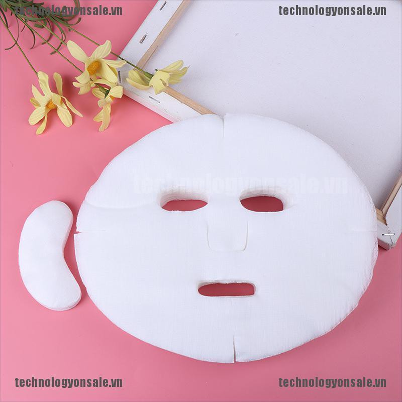 [Tech] 100pc Face Mask Paper Disposable Cotton Non-Woven Fabric DIY Facial Masque Sheet [VN]