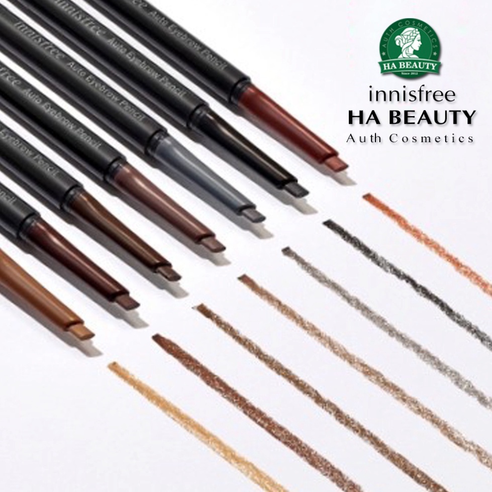 Chì kẻ mày trang điểm chân mày lông mày innisfree Auto Eyebrow Pencil 0.3g