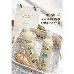 Cặp Dầu Gội,Dầu Xả Chống Rụng Phục Hồi Kích Thích Mọc Tóc Biotin Collagen 500ml,1000ml