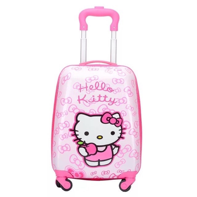 Vali kéo du lịch cho bé size 18 hình hello kitty