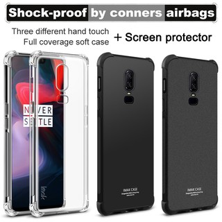 IMAK Airbag Phone Case For Oneplus 6 Soft Silicone Shockproof TPU Back Cove