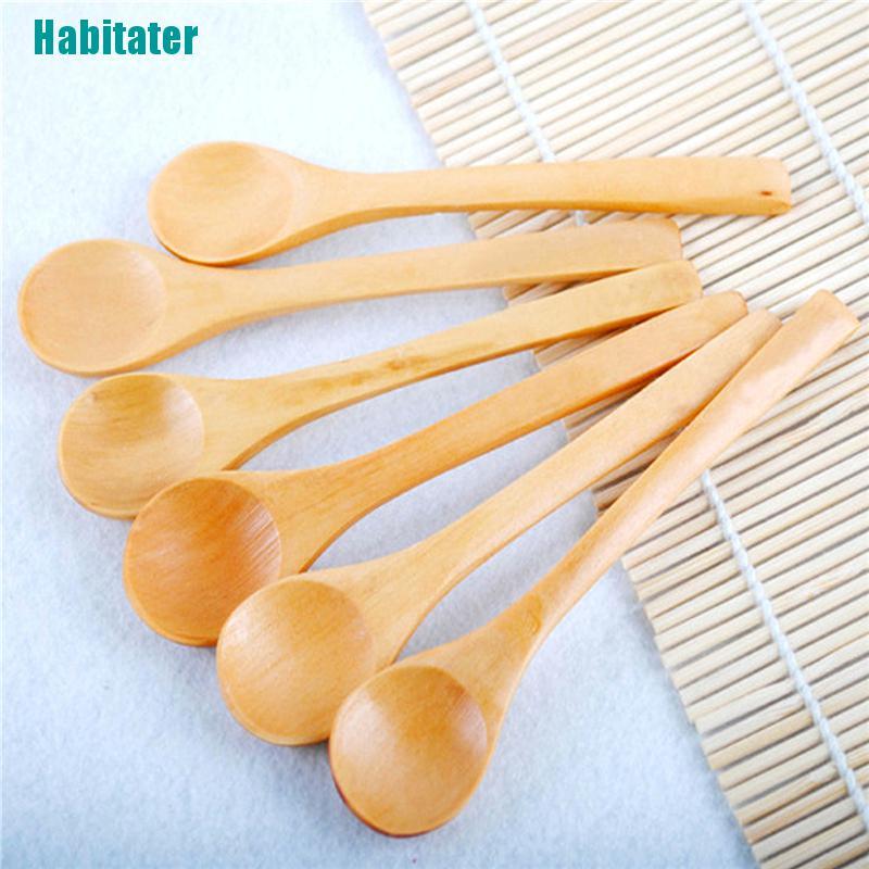 Set 6 Muỗng Gỗ Tre Đa Dụng Cho Nhà Bếp