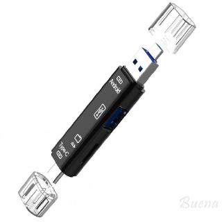 5 in 1 USB 2.0 Type C USB Micro USB SD TF Memory Card OTG Reader Adapter 254