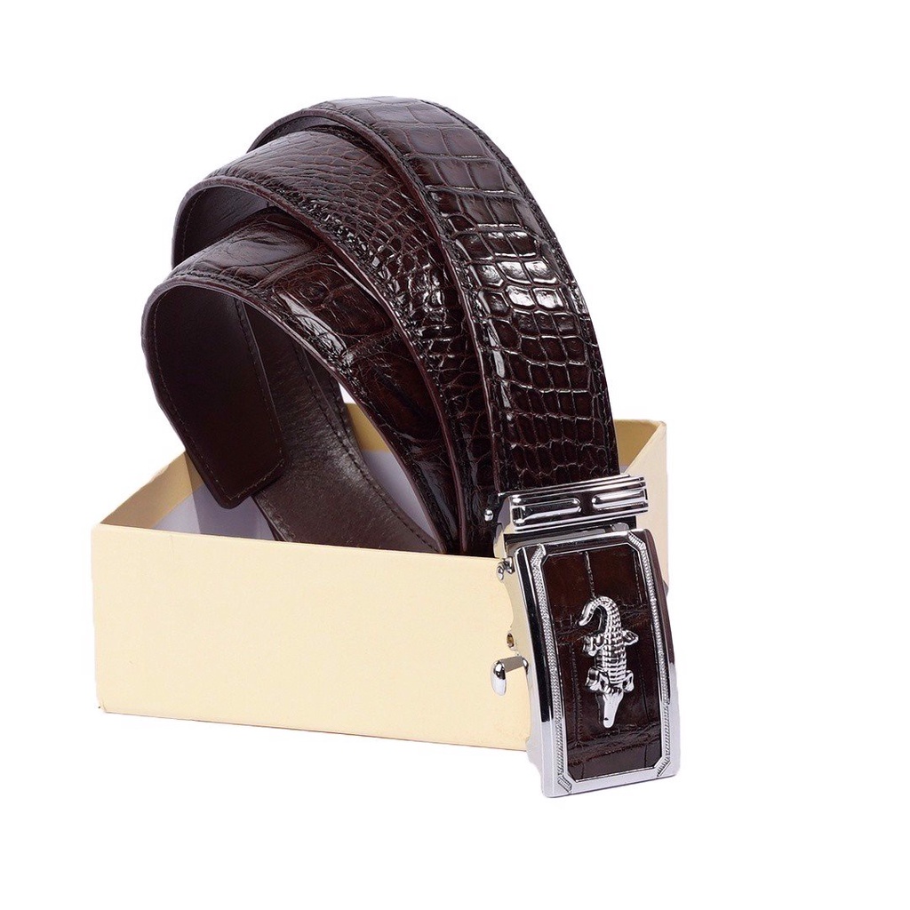 Thắt lưng nam cao cấp, dây lưng da nam, thắt lưng cá sấu, dây lưng cá sấu da bụng dây nối.