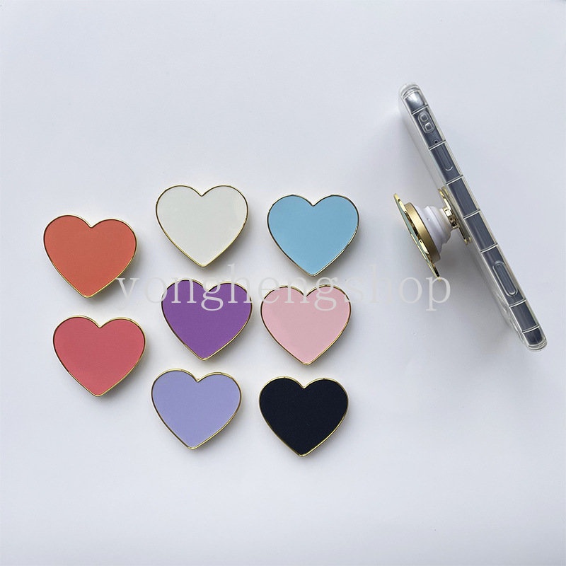 Giá Đỡ Điện Thoại Dạng Nhẫn Hình Trái Tim Xinh Xắn