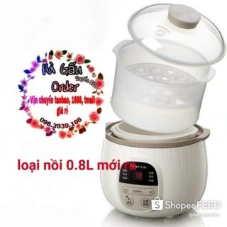 Sẵn - Nồi nấu cháo bear 0.8 L - shop phụ gấuo