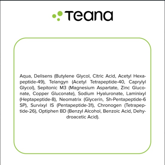 Tinh chất dưỡng da giảm đỏ, viêm và phục hồi da nhạy cảm TEANA “Super Peptides” Anti-Redness Aid Kit Serum 10ml/20ml