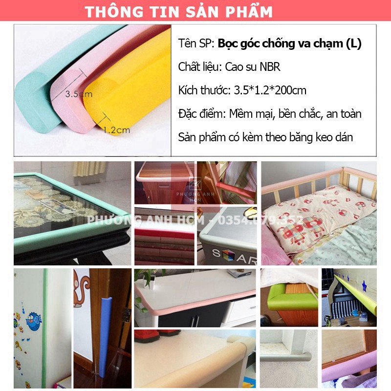 Cuộn Xốp Bọc Cạnh Bàn Hình Chữ L/ U/ W Dài 2M An Toàn Cho Bé - Dây Cao Su Nẹp Bịt Góc Bàn, Ghế, Tường, Tủ, Giường,... QA