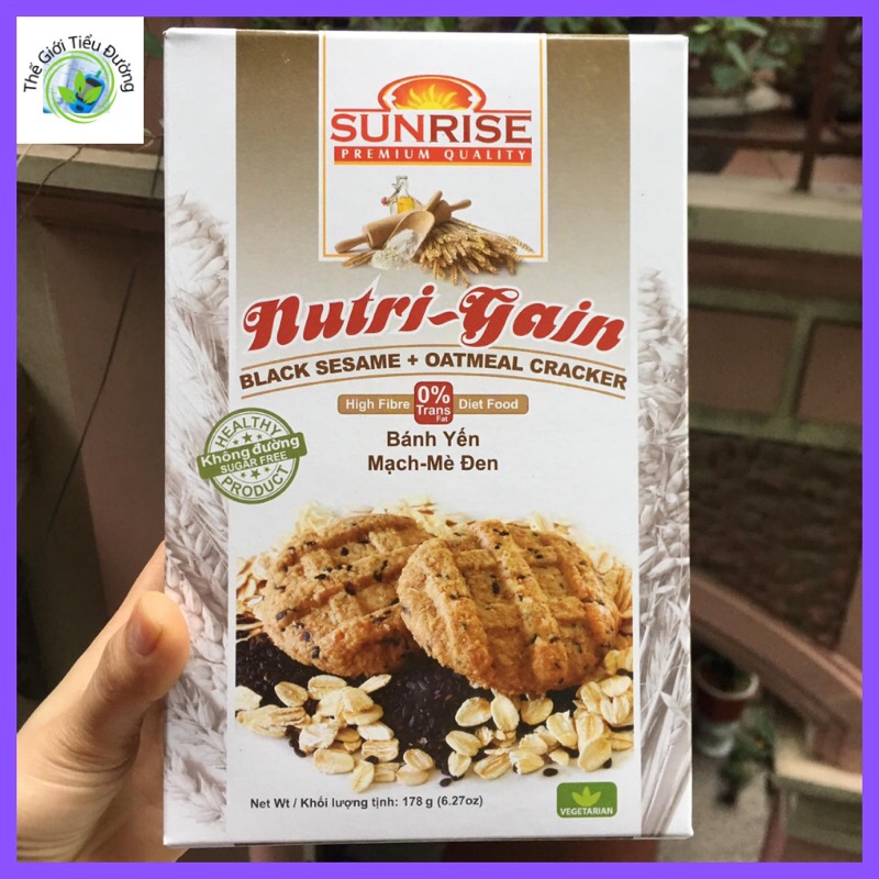 Bánh ăn kiêng Sunrise Nutri-Gain 178g ( tiểu đường, ăn kiêng, giảm cân)