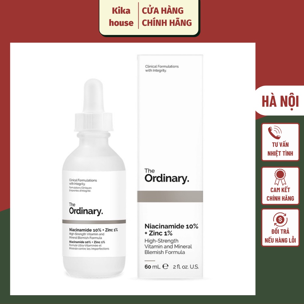Tinh Chất Ngừa Thâm Mụn Niacinamide 10% + Zinc 1% Serum - THE ORDINARY