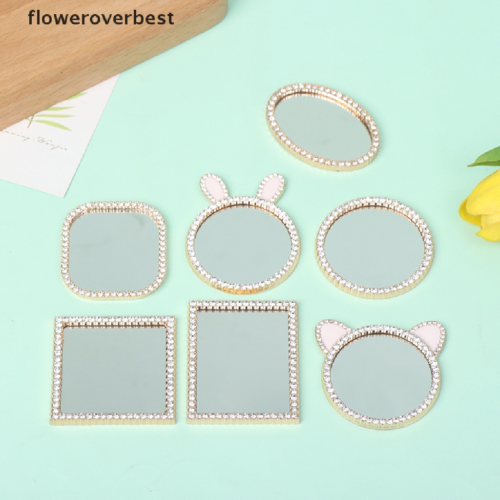 Gương Trang Điểm Mini Tỉ Lệ 1: 12 Gắn Tường Trang Trí Nhà Búp Bê