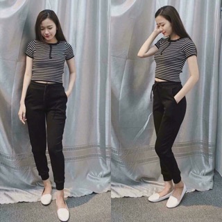 Quần jogger thun