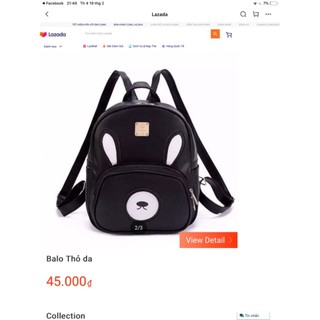 [SIÊU CHẤT] Balo Da Simili Da Tai Gấu