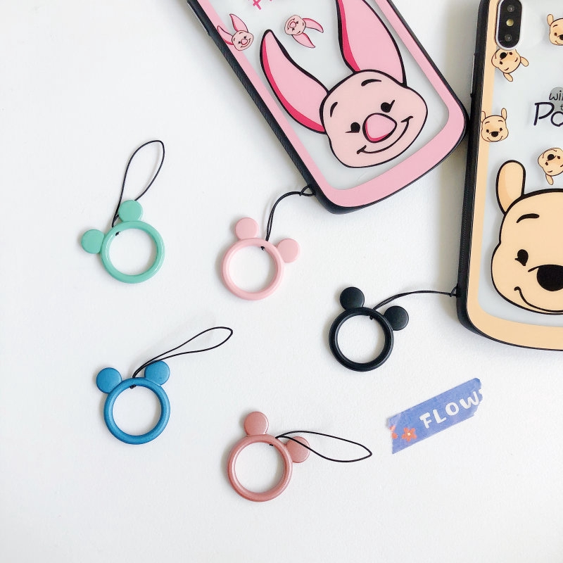 Móc Khóa Gắn Điện Thoại Hình Chuột Mickey / Minnie Xinh Xắn Phong Cách Hàn Quốc